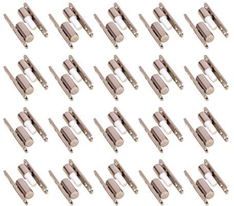 Gedotec Charnières à visser | Rénovation - à visser sur portes intérieures | Acier Nickelé | Technologie de palier lisse sans entretien | Charnières de porte à visser | 20 Pièces