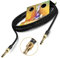 Sommer Cable 25cm Audio- Adapterkabel 6,3mm / 3,5mm Klinke Stecker auf 6,3mm / 3,5mm HICON HI-J3563S kurz Patchkabel | GOHM-0025-SW (0,25m, schwarz)