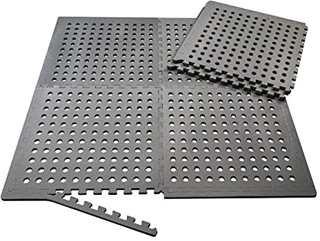 Mauk Flexible Poolmatten Bodensystem Schutzmatten Bodenschutzmatte, grau, XL