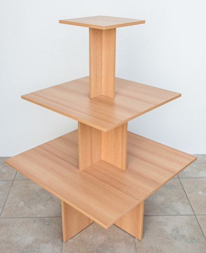 Dila GmbH Pyramidentisch Chicago 90x90 cm buche
