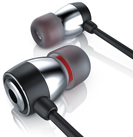 CSL - In-Ear Kopfhörer 650er Alu Earphone – 3,5 mm Klinkenanschluss - widerstandsfähiges Aramid-Kabel optimierte Soundtreiber - Knickschutz - 10mm Schallwandler