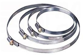 Rohrschelle Schlauchschelle Schelle Wickelfalzrohr Alu-Flex-Rohr Flexschlauch - MKK® Schlauchschelle Schaubverschl. Ø 150-170 mm