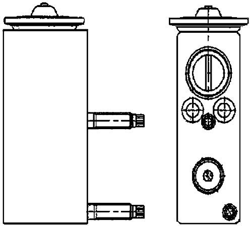 MAHLE AVE 70 000P Expansionsventil Klimaanlage mit Flansch u.a. passend für CITROEN C5 III Break (RW_)