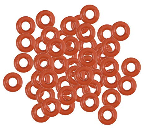 sourcing map 50 Stk. Silikon O Ring VMQ Dichtung 5 mm Außen 2 mm Innen 1,5 mm Breite Rot