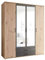 AVANTI TRENDSTORE - Cremona - Kleiderschrank mit 2 Flügeltüren, 2 Spiegeltüren, 2 Schubladen, LAP 159,3 x 196,3 x 53,5 cm
