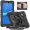 Timecity Custodia per Lenovo Tab M8 HD/FHD 8 2019 (2a generazione), custodia protettiva integrale antiurto con pellicola protettiva, supporto girevole a 360°, tracolla per Lenovo M8 da 8, colore