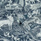 furn. Winter Woods Animal Printed Wallpaper, Blue