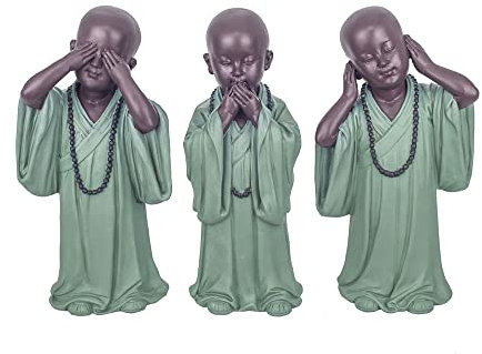 Figur 3 Buddhas der Weisheit stehend, Kollektion Baby Zen, Höhe 25 cm