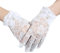 AWOCAN Damen Spitze Elegante Kurze Handschuhe Courtesy Sommer Handschuhe für Hochzeit Party und Tee Party 1920er Jahre Vintage Kostüme, weiß, One size