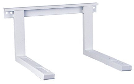 conecto Universal/Soporte para microondas para Montaje en Pared, Soportes Ajustables en Longitud (38,5-53,5 cm), Ancho de Soporte 43 cm, Capacidad de Carga máxima 35,0 kg, Blanco