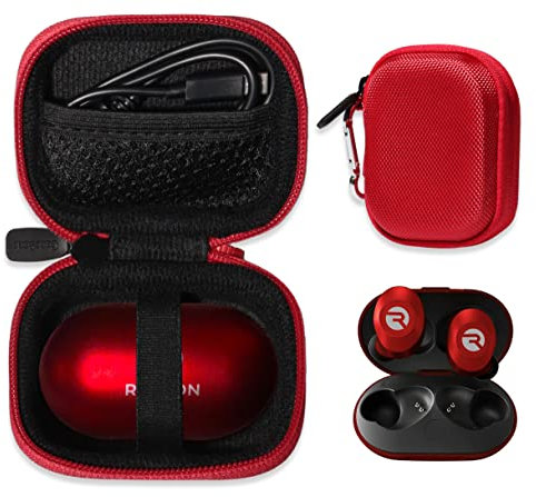 CaseSack Case for Raycon The Everyday Bluetooth Wireless Earbuds (Red)