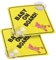 Cobee Baby an Bord Auto Warnschilder - 2 Stück 12,7 x 12,7 cm Sicherheits Autoschild Mit Doppelten Saugnäpfen - Wiederverwendbarer Aufkleber für Autofenster (Stil B)