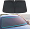 OUSIKA Parasol Parabrisas Delantero de Coche, para Audi Q3 Q2, Plegable, Impermeable, Cubierta Protección Solar, Bloque Aislamiento Térmico, Accesorios Decoración Rayos UV,Bla-CK