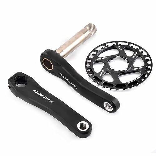 NaLsa Single-Speed-Kurbelgarnitur (Kurbelarme, Einzelzahnscheibe, Welle) Das GOLDIX-RD-Kurbelarm-Set Ist 110/127 /140/150 /155/160 Mm (Color : 28t, Size : 150mm)