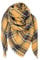 FIFTHAVE Schal Damen Scarf Women Tuch Schal Winterschal Gelb Karo Herbst Strickschal Weich Warmer Deckenschal Poncho Cape Herbstschal Dreieckstuch