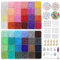 JOLCEEY 18000pcs Glass Seed Beads for Bracelet Making Kit, 48 Colors 3mm Small Pony Tiny Beads Friendship Bracelet Kit for Girls Jewelry Making DIY Crafting Necklaces