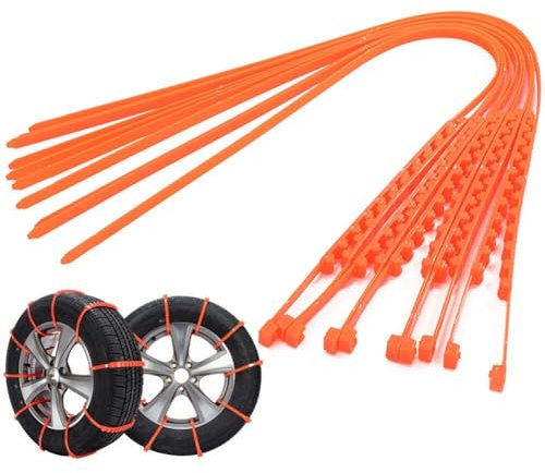 10 Stück Auto Winterreifen Schneeketten Radreifen Anti-rutsch-ketten Kabelgürtel Winter Outdoor Notfallkette Geländewagen