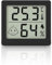 Digitales Thermometer Hygrometer Ultradünnes 3,1-Zoll-Großbild, elektronisches Thermo-Hygrometer Innen, Digitalanzeige für Temperatur und Luftfeuchtigkeit Temeo Hygro Indicator Messgerät (schwarz)