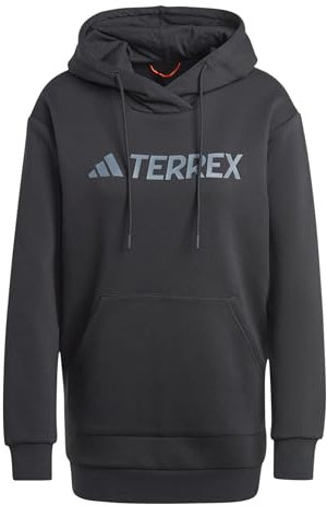 adidas Women's Terrex Multi Large Logo Hoodie, Black, M