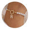 TINGN Armband Damen Gold - 18K Gefüllte Gold Initialen Perlenarmband mit Buchstaben N Charm Armband | Armband für Mädchen | Perlen Armband Personalisiertes Geschenke für Frauen Freundin Teenager