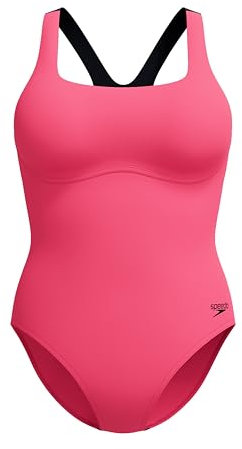Speedo Flex Band Maillot de Bain pour Femme, Raspberry Fill, 30
