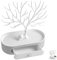Présentoir À Bijoux, Arbre À Bijoux 3 in1 Porte Bijoux Avec Tiroir Jewelry Stand Rangement, Bois de Cerf Support À Bijoux avec Tiroirs, pour Colliers, Bracelets, Bagues, Boucles D'oreilles