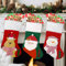 Chaussette de Noel, Shyllin 45CM Lot de 3 Decoration Noel Cheminee, pour Sapin de Noël, Chaussettes Cadeaux, Décoration de Noël, Cheminée, Mur, Escaliers