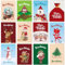 BETESSIN 12pz Mini Quaderni di Natale Bambini Mini Taccuino Buon Natale Regalo Natalizio Bambini Gadget Natalizi Babbo Natale Pupazzo di Neve Pensierino Natalizio Biglietti Auguri