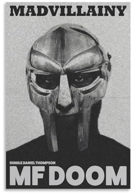 Yuesene Mf Poster, Doom, Musik, Rapper, Sänger, Vintage-Musikposter für Zimmer, ästhetische Leinwand, Wandkunst, Schlafzimmerdekoration, 30 x 45 cm