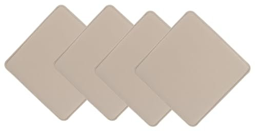 CB Home & Style Filz Sitzkissen Stuhlkissen Polster Auflage Kissen 4er Pack rund oder eckig (Sand, Eckig - 35x35cm)