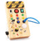 Montessori Busy Board Activity Board ab 1 Jahr Holzspielzeug mit 15 LED Lichtschalterspielzeug Sensorisches Lernspielzeug für Babys und Kleinkinder ab 1 2 3 Jahre