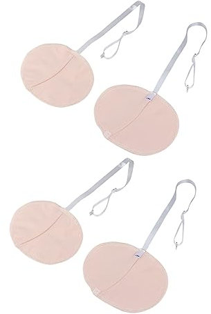 DEARMAMY 2 Sätze Unsichtbare Achselpads Aus Komfortable Schweißpolster Für Unterarme Waschbar Nicht Effizienter Schweißschutz Für Damen Und Herren 2 Paare * 2