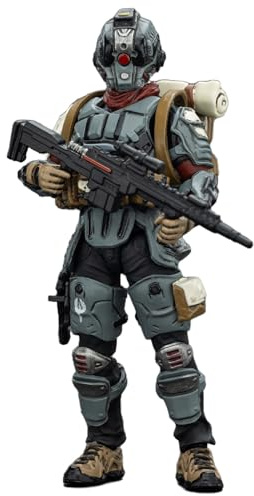 TOYVERSE JOYTOY 1/25 Steel Ride Corps Designated Marksman Ethan Actionfigur | Dark Source Sammlerfigur mit Scharfschützengewehr, Pistole, Taktikmesser, Rucksack und Zubehör – ab 15 Jahren.