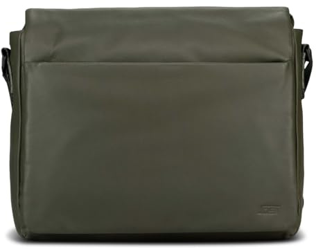 Jost Businesstasche Umhängetasche mit Laptopfach Tromsoe Business Bag Olive olivgrün