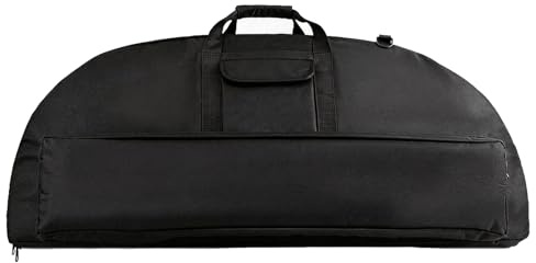 Fodral för Compoundbåge, Mjuk och Lätt Bågväska med Pilficka och Ryggsäcksremmar, Vadderat Bärfodral för Jakt, Passar de Flesta Compoundbågar(Black,95cm)
