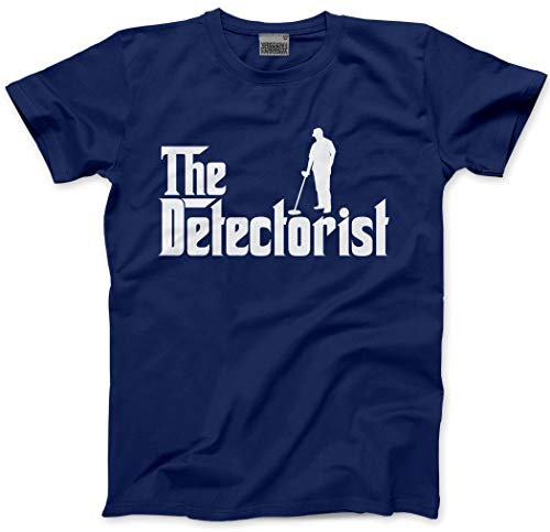 HotScamp The Detectorist Metal Detecting Men's Unisex T-Shirt - Navy Large