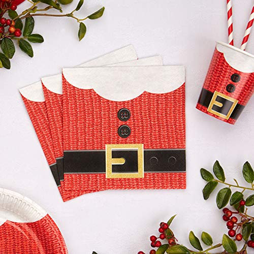Premium Weddings Servietten Weihnachten Santa Claus 16 Stück - Servietten Nikolaus Weihnachtsmann