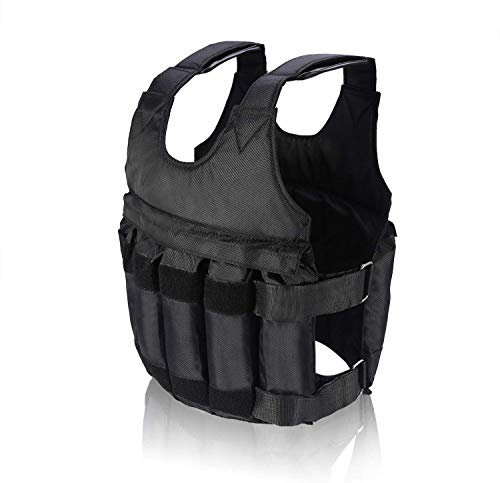 Chaleco con peso de 20 kg, Chaleco Lastrado ajustable chaleco de lastre para entrenamiento pérdida de peso correr gimnasio ejercicio cintura peso para correr fitness