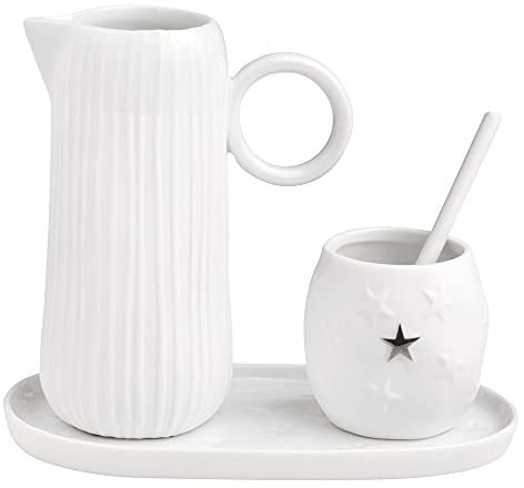 Räder Milch und Zucker Stars & Strips, Tischaccessoires, Porzellan, weiß