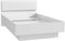 FORTE Snow Jugendbett, Liegefläche 120 x 200 cm, Holzwerkstoff, Weiß Matt, 126,2 x 87,7 x 209,6 cm