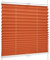 SchattenFreude Basic Klemmfix-Plissee für Fenster | Mit Klemm-Haltern | Ohne Bohren | Orange, Breite: 90cm x Höhe: 130cm