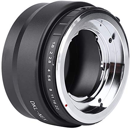 Goshyda Adapterring für DKL-NEX-Objektive, Manueller Steueradapterring aus Aluminiumlegierung für DKL-Montagekamera Objektiv für NEX-Montagekamera