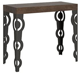 Karamay Konsole Nussbaum Gestell Anthrazit