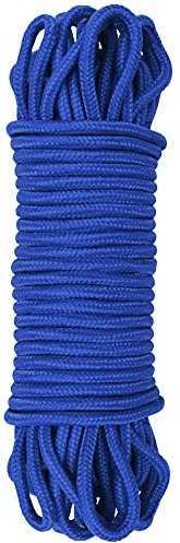 Hileyu 30M Multi-functional Nylon Rope ropes and cords 6MM Nylon Rope Cord String Hanging Cord String, Traction Tying Rope for Camping Outdoor Activities Garden Bundling Garage Clothesline Blue