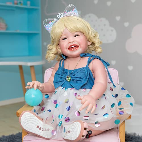 yuela 68CM Reborn Kleinkind Mädchen Big Baby Doll Handmade Beliebte Mila Unser Happy Baby Doll Hochwertiges Geschenk