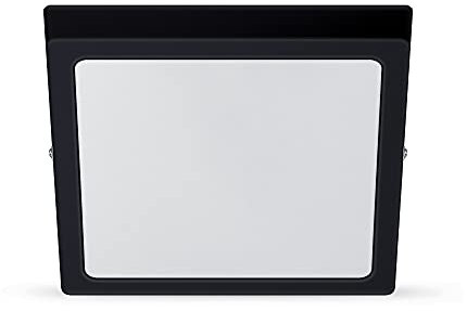 Philips Lighting Plafonnier LED SLIM SURFACE, carré, 20W, Noir