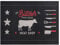 Primaflor Grill-Schutzmatte - Feuerhemmender Grillschutz - Unterlage - rutschfeste Grill - Bodenmatte - Unterlage Grill - BBQ Schutzmatte - 90 x 120 cm - Beef ohne Rand