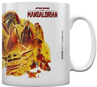 Star Wars : The Mandalorian Adventure - Tazza da tè e caffè, colore: Bianco
