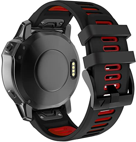 MYSNBKN Armband für Fenix 5 /Fenix 5 Plus/Fenix 6 /Fenix 6 Pro/Forerunner 935 /Forerunner 945 /Instinct, 22mm Breite Silikon Quick-Fit Uhrenarmband