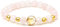 MILAKOO bracelet quartz rose femme bracelet pierre naturelle femme bracelet pierre gemme 8mm coeur acier inoxydable doré
